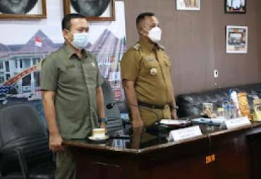 Rapat Kerja Bersama Kemendagri, Bupati Lampung Selatan Ikut Serta Melalui Virtual meeting