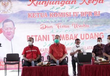 Bupati Lampung Selatan (Lamsel) H. Nanang Ermanto menerima kunjungan kerja 