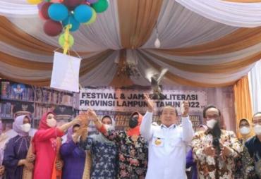Gelaran Festival dan Jambore Literasi Provinsi Lampung Tahun 2022, Kabupaten Lamsel Raih Juara II Stand Inklusi Terbaik