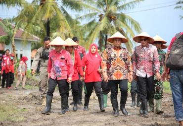 Di Desa Pulau Jaya Palas, Bupati Lamsel Serahkan Bantuan Alsintan