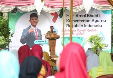 Hadiri Peringatan HAB Kemenag ke-77, Bupati Nanang Ajak Jaga Kerukunan Umat