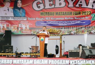 Bupati Lampung Selatan Buka Kecamatan Mebau Mataram Fair 2023