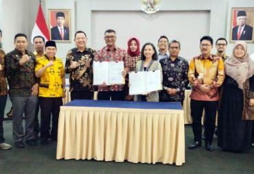 Sekda Lampung Selatan Hadiri Penandatangan MSP Kerja Sama antara Kemendagri dan ASB Indonesia and the Philippines