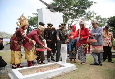 Peringati HUT Ke-78 Kemerdekaan RI, Bupati Lampung Selatan Ikuti Upacara Tabur Bunga