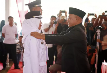 Bupati Lampung Selatan Resmi Lantik Kepala Desa Sinar Rezeki dan Purwotani 