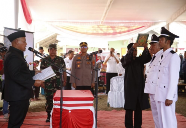 Bupati Lampung Selatan Lantik Kepala Desa Bangun Sari dan Kepala Desa Wawasan 
