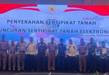 Secara Daring, Sekda Thamrin Hadiri Launching Sertifikat Tanah Elektronik Dan Penyerahan 2.5 Juta Sertifikat