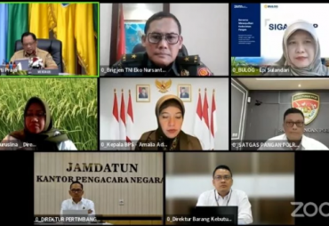 Melelui TPID Lamsel, Pemkab Ikuti Rakor Pengendalian Inflasi Daerah Secara Virtual Meeting