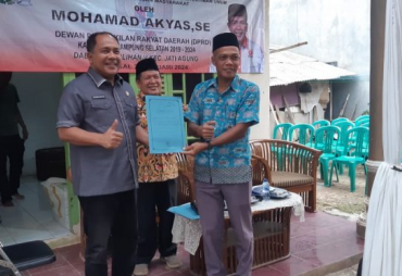 Anggota DPRD Lampung Selatan M Akyas Ajak Masyarakat Ciptakan Situasi Yang Kondusif