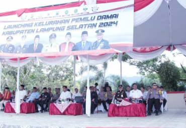 Launching Kelurahan Pemilu Damai, Komitmen Polres Lampung Selatan Ciptakan Pemilu Damai