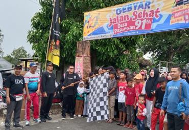 Hadiah Utama Satu Unit Sepeda Motor, DPRD Lamsel Hadiri Gebyar Jalan Sehat HUT Desa Pasuruan ke-91